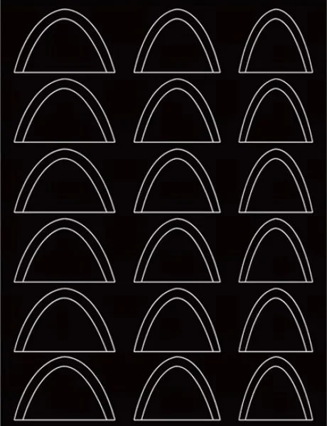 French Schablonen - Airbrush Sticker Smilie Linie